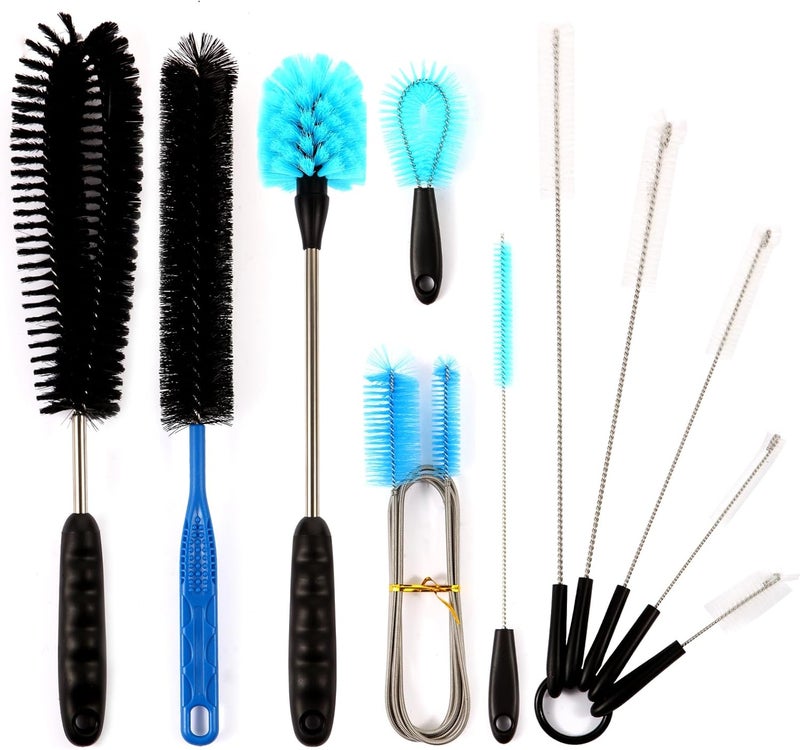 Suseg 11 in 1 Fish Tank Aquarium Cleaning Brush Kit,Aquarium brushSutiable for Acrylic Fish Tank, and Plastic Fish Tank,Glass Fish Tank,Non Rusting,Fish Tank Cleaning Tools - Image 1